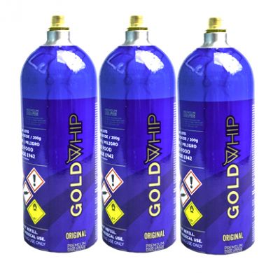 Cream Charger Goldwhip Mini 200g N2O x 3 Lightweight Cylinders