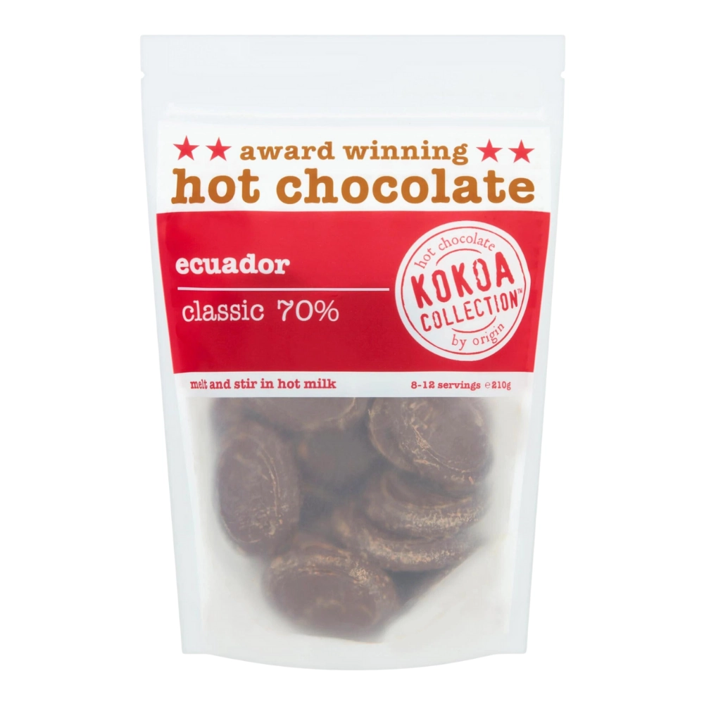 Kokoa Collection (210g) - Ecuador (70% Cocoa) Hot Chocolate Tablets